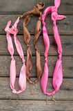 Satin ribbon heart Necklace