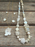 Gemstone beaded choker necklace