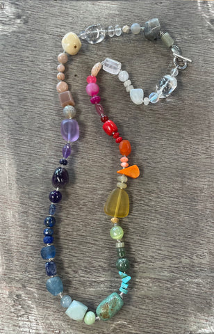 Multi Gemstone ‘Rainbow’ Necklace