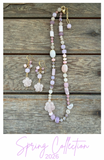 Gemstone beaded choker necklace