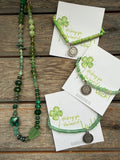 Gemstone beaded choker necklace