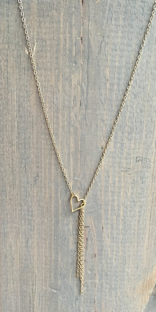 Dainty Lariat Necklace 20-24" Bea