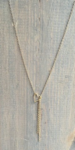 Dainty Lariat Necklace 20-24" Bea