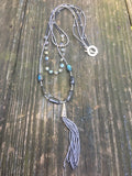 Beaded triple strand Necklace