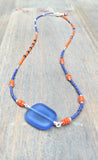 Sea glass Wrap bracelet/Necklace