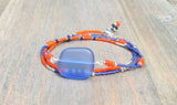 Sea glass Wrap bracelet/Necklace