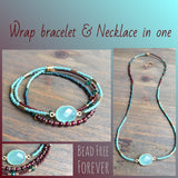Wrap bracelet/Necklace 21"