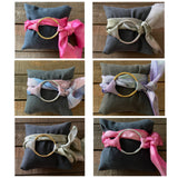 Silk Tie dye Wrap Circle Bracelet