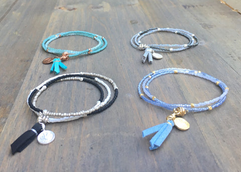 Wrapbracelet/Necklace Lotus 21"