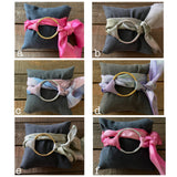 Silk Tie dye Wrap Circle Bracelet