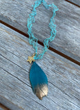Mesh Feather Necklace