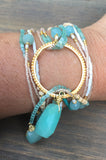 Triple strand Lariat Necklace 'Micai'