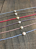 Coin pearl beaded Choker