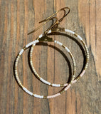 Beaded Hoop Earrings