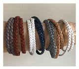 Leather wrap bracelet/Choker