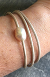 Pearl Leather Wrap bracelet