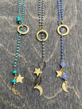 ‘Love you to the moon & stars’ Lariat Necklace