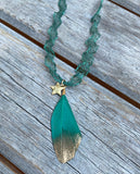 Mesh Feather Necklace