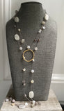 Gemstone Silk Lariat