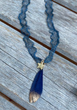 Mesh Feather Necklace