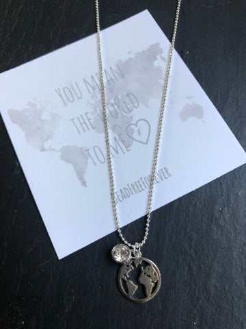 Necklace ‘You mean the world to me’