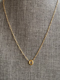 Paper Clip Chain Circle Necklace