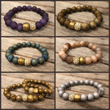 Druzy beaded bracelet