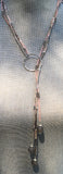 Triple strand Lariat Necklace 'Lina'