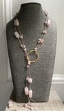 Gemstone Silk Lariat