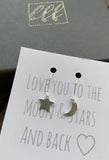 Tiny Moon & Star Earrings