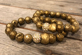 Druzy beaded bracelet