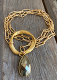 Paper Clip Chain Lariat Necklace