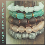 African Sea glass Bracelets