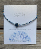 Birthstone Beaded Slider Bracelet