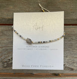 Birthstone Beaded Slider Bracelet