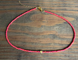 Beaded Choker Necklace ‘Heart’