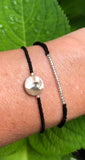 Abalone adjustable beaded bracelet