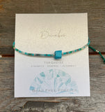Birthstone Beaded Slider Bracelet