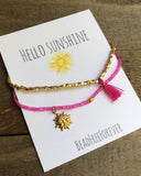 ‘Hello Sunshine’ beaded bracelets