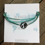 Beaded Wrap Bracelet ‘World’
