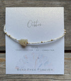 Birthstone Beaded Slider Bracelet
