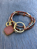 Beaded Lariat Necklace ‘Autumn’