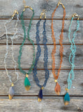 Mesh Feather Necklace